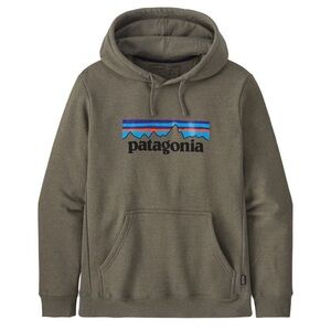 PATAGONIA P-6 LOGO UPRISAL HOODY Garden Olive Green Size Med